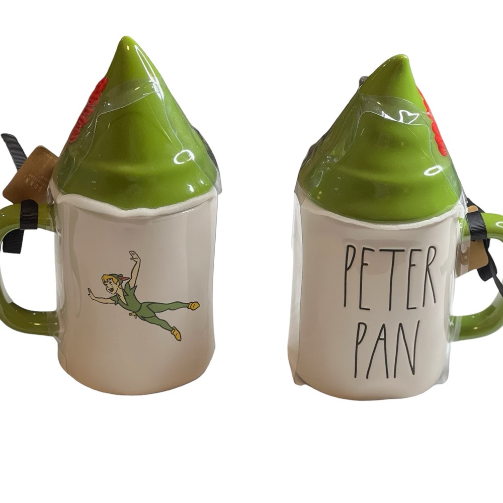 Rae Dunn x Disney Peter Pan Mug | Green Interior Coffee Cup